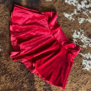 Red Velvet Pleaded Skirt • Skort  Etsy